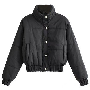 Картинка Куртка дутая ворот стойка 5 серебрянных кнопок от магазина LonnaMag