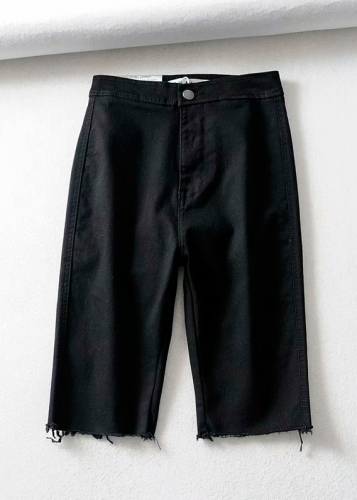 Картинка Джинсовые велосипедки обрезан низ длина 52см от магазина LonnaMag