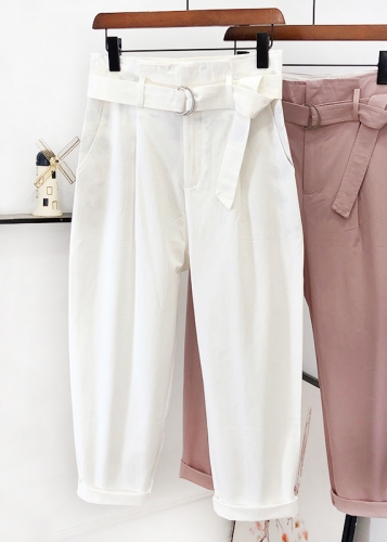 Картинка Высокие брюки с защипами и поясом DD от магазина LonnaMag