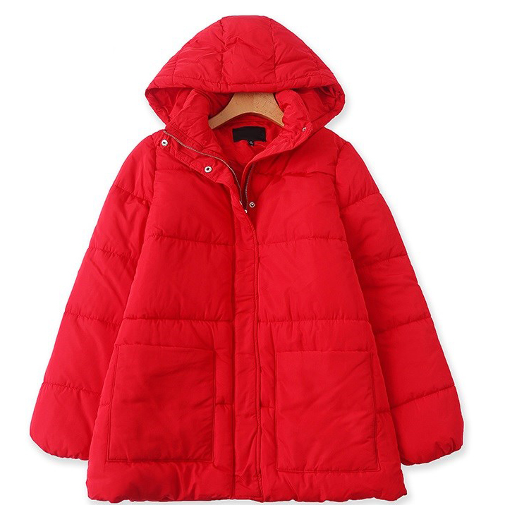 Картинка Куртка дутая яркая капюшон 2 квадарт кармана + пояс от магазина LonnaMag