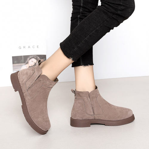 картинка Ботинки натур.замша челси двойная строчка вдоль резинки от магазина LonnaMag