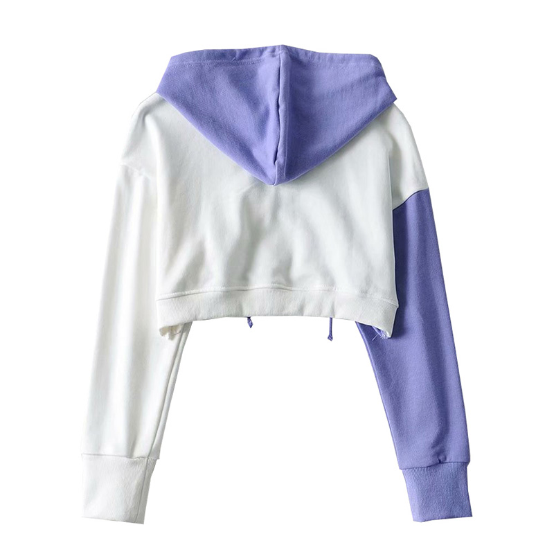 Картинка Худи укороченный 2 цвета под грудью вырез треугольником от магазина LonnaMag