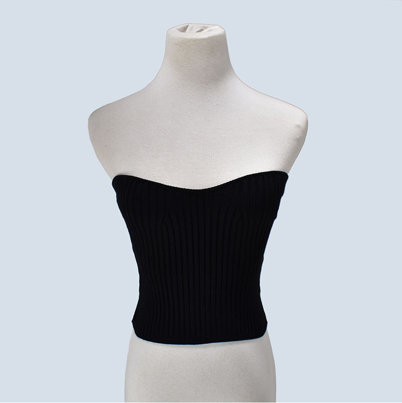 Картинка Топ бандо трикотаж рубчик от магазина LonnaMag