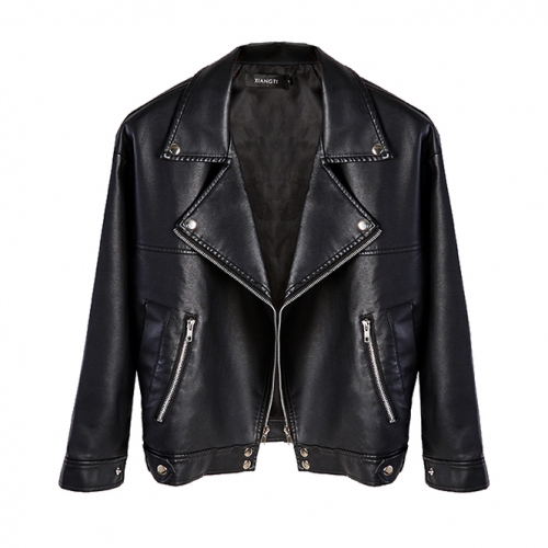 Картинка Куртка кожзам 2 молнии по бокам от магазина LonnaMag