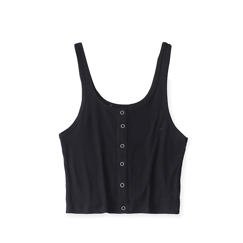 Картинка Топ майка планка с кнопками по середине от магазина LonnaMag
