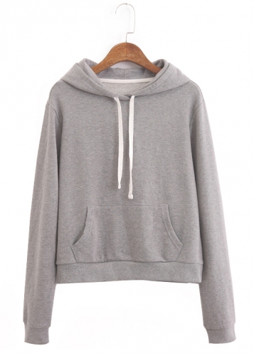 Картинка Худи тонкий хлопок белые шнурки карман-кенгуру капюшон от магазина LonnaMag