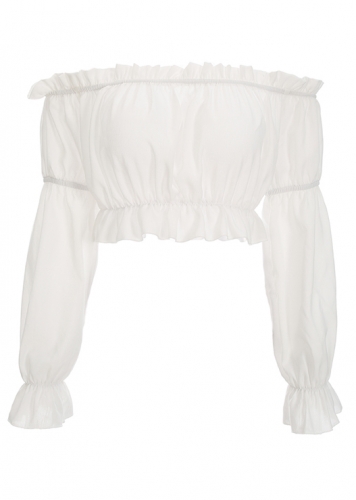 Картинка Топ укороченный шифон рукава-воланы от магазина LonnaMag