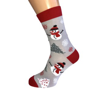 картинка Носки Everneat Снеговик и елки от магазина LonnaMag