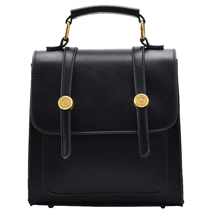 картинка Портфель большой клапан 2 ремня 2 золотые заклепки от магазина LonnaMag