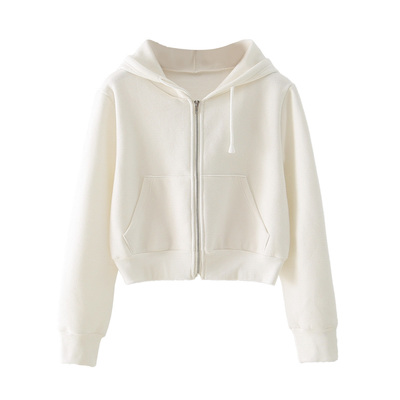 Картинка Толстовка на флисе на молнии с капюшоном шнурки в цвет от магазина LonnaMag