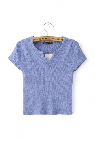 Картинка Футболка V-вырез пегая American Apparel  от магазина LonnaMag