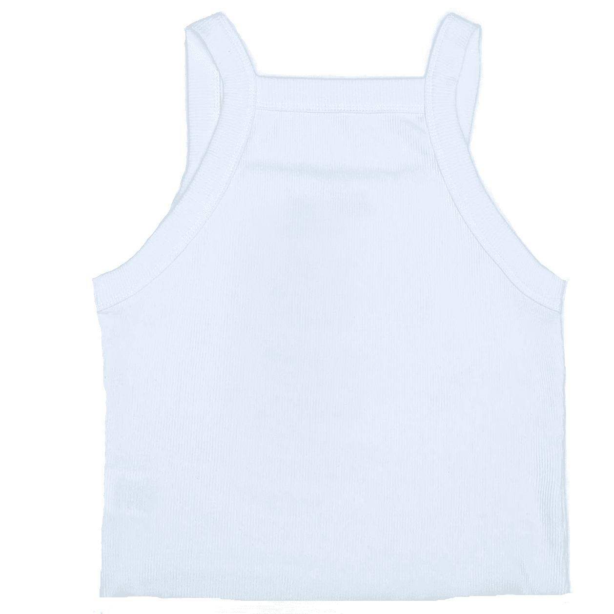 Картинка Топ майка укороченная в рубчик необработанный низ от магазина LonnaMag