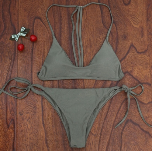 Картинка Купальник раздельный топ на спине три полоски от магазина LonnaMag