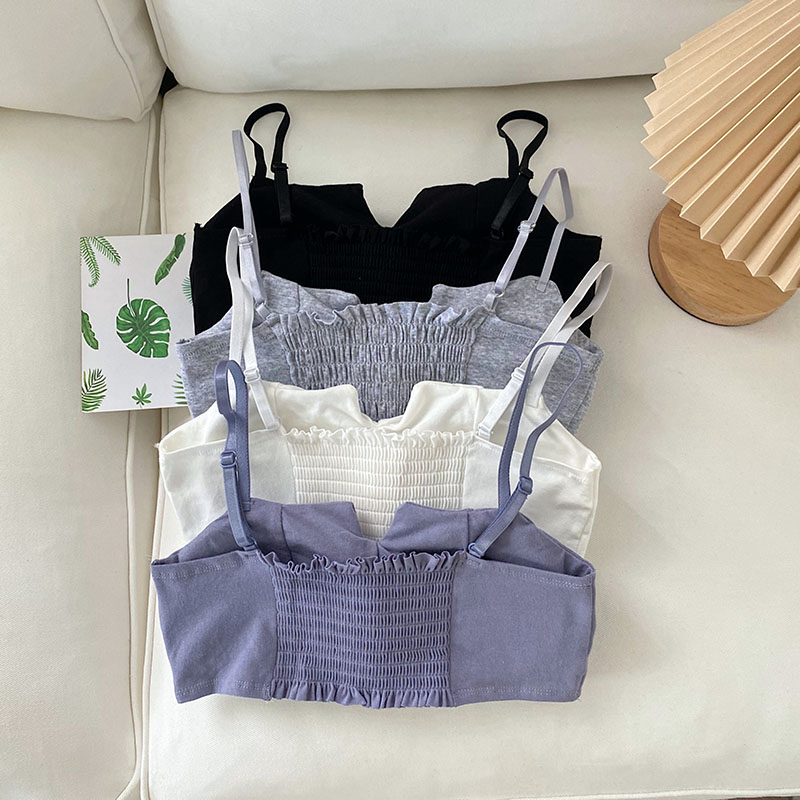 Картинка Топ чашки вырез стрейч на спинке резинками от магазина LonnaMag