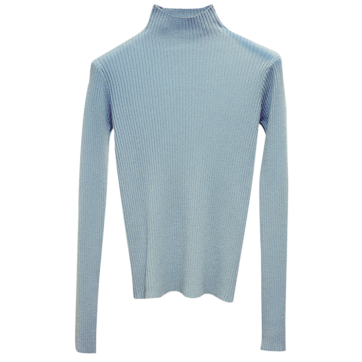 Картинка Водолазка в рубчик однотон ворот стойка  от магазина LonnaMag