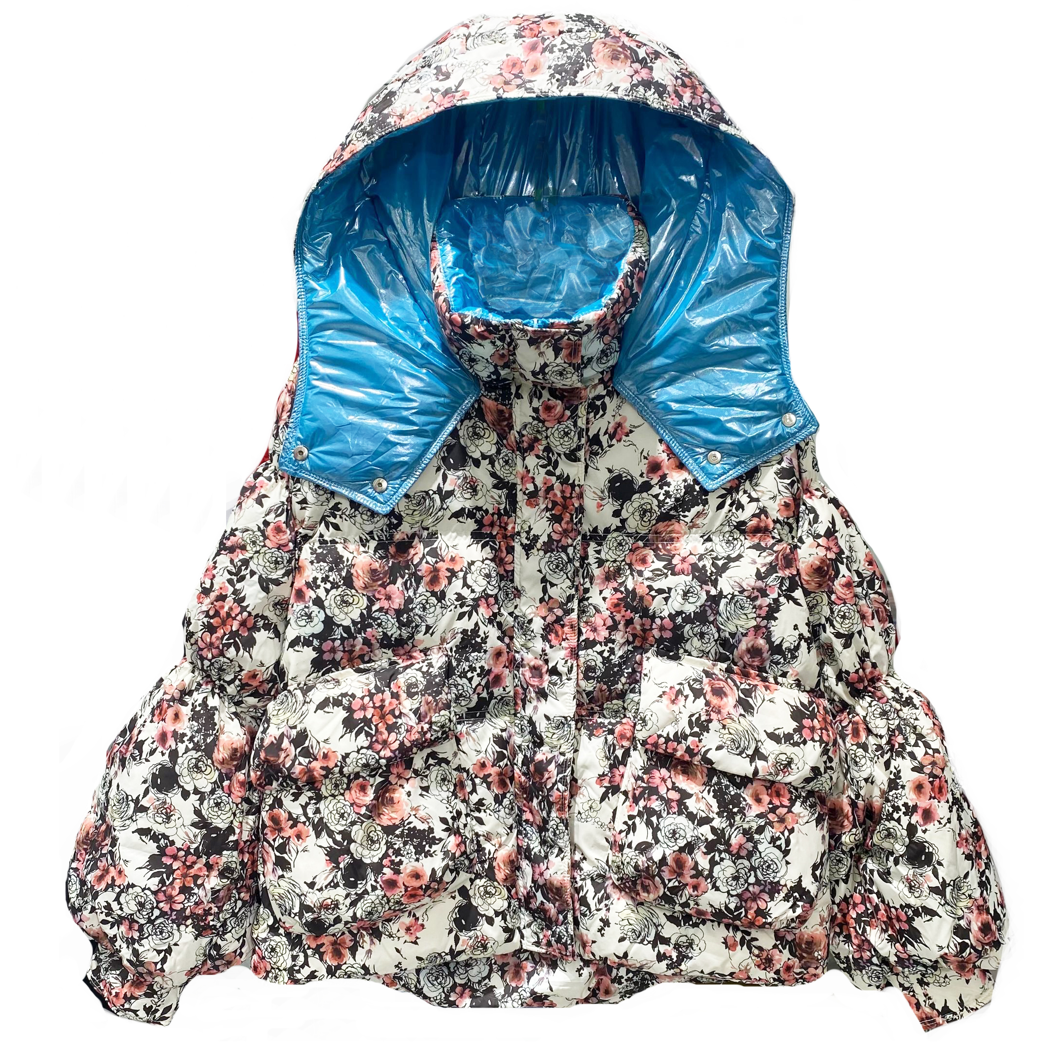 Картинка Куртка oversize принт розовые цветы от магазина LonnaMag