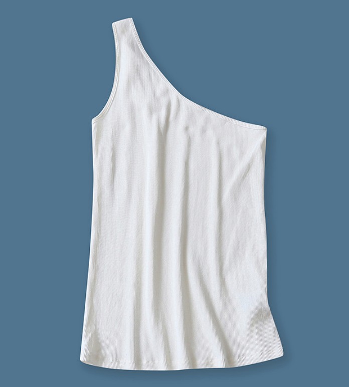 Картинка Топ майка лямка на одно плечо от магазина LonnaMag