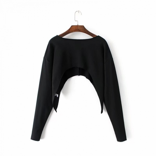 Картинка Свитшот укороченный вырез полукругом от магазина LonnaMag