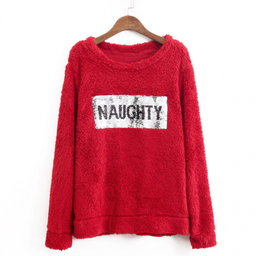 Картинка Плюшевый свитшот двухсторонние пайетки  от магазина LonnaMag