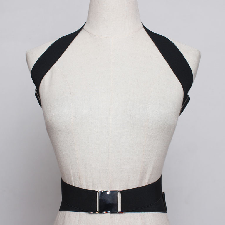 картинка Портупея из широкой резинке сзади соединение на поясе карабин от магазина LonnaMag