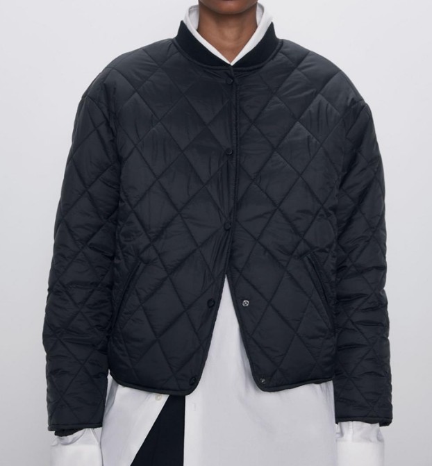 Картинка Куртка короткая легкая стеганая ромбами 2 расцветки от магазина LonnaMag