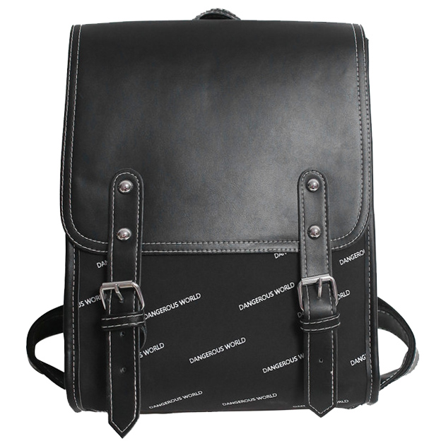 картинка Портфель большой клапан 2 ремня принт Dangerous World от магазина LonnaMag