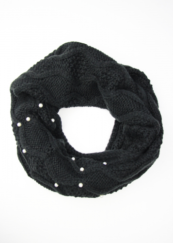 картинка Снуд вязка зигзаг жемчуг от магазина LonnaMag