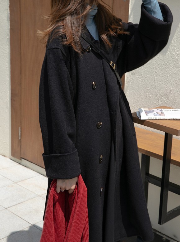 Картинка Пальто шерстяное с поясом 2 цвета от магазина LonnaMag