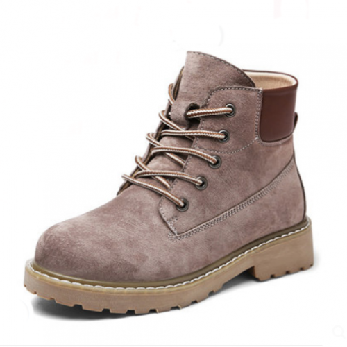 картинка Высокие ботинки натур.замша шнуровка под тимбы от магазина LonnaMag