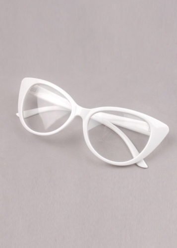 картинка Очки кошачья цветная оправа прозрачные линзы от магазина LonnaMag