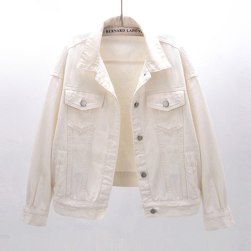 Картинка Джинсовая куртка короткая однотонная яркие цвета  от магазина LonnaMag