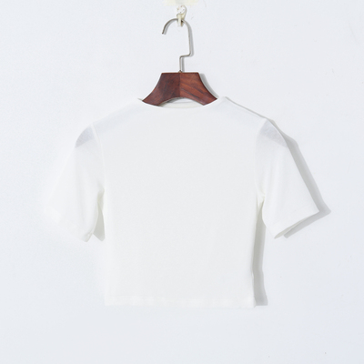 Картинка Топ футболка под горло стрейч от магазина LonnaMag