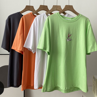 Футболка свободая принт кролик Bugs Bunny