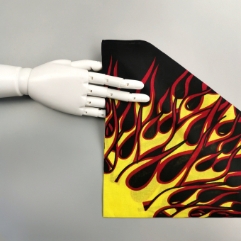 Бандана принт пламя огонь из центра