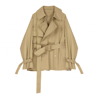Куртка бежевая как тренч