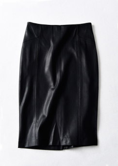 Юбка-карандаш базовая кожзам