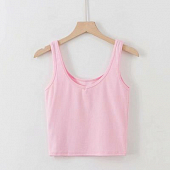 Картинка Топ майка в рубчик однотон от магазина LonnaMag