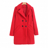 Картинка Пальто как плюшевое 4 черные пуговицы от магазина LonnaMag