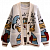 Картинка Кардиган oversize мульт Дональд Дак от магазина LonnaMag