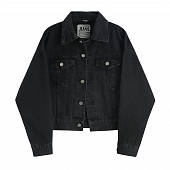 Картинка Джинсовка черная серые пуговицы от магазина LonnaMag