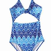 Картинка Купальник слитный по бокам лиф узлом от магазина LonnaMag