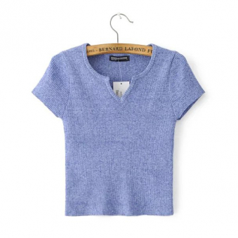 Кофта V-вырез пегая American Apparel