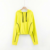 Картинка Худи с капюшоном низ на резинке полосы контур от магазина LonnaMag