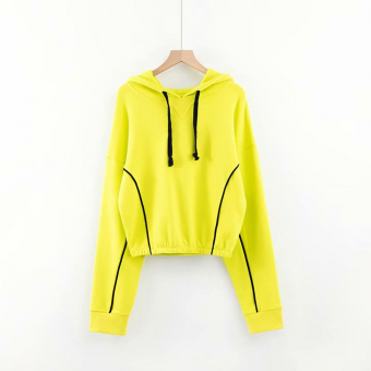 Худи с капюшоном низ на резинке полосы контур