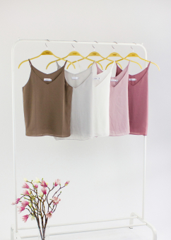 Топ шифон V-вырез тонкие лямки