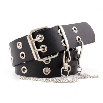 Ремень с двумя рядами отверстий с цепочкой