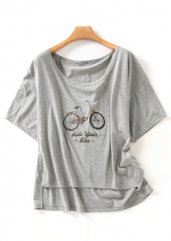 Футболка oversize велосипед Ride your bike