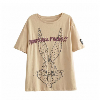 Футболка принт кролик Багз Банни that’s all folks
