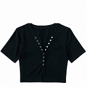 Картинка Топ V-вырез с кнопками от магазина LonnaMag