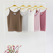 Картинка Топ шифон V-вырез тонкие лямки от магазина LonnaMag